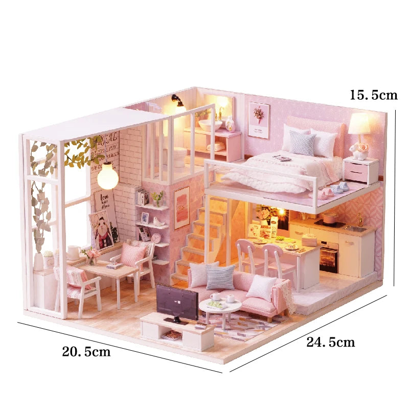 Miniature Dreams – 3D Wooden DIY Dollhouse Kit