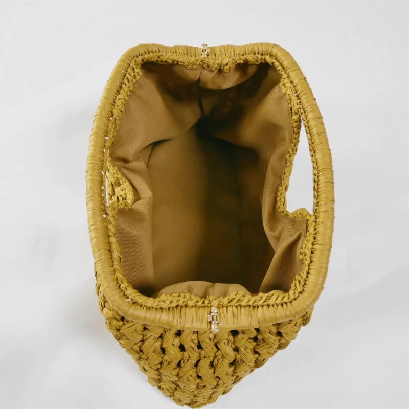 Elegant Ladies Chain Woven Handbag