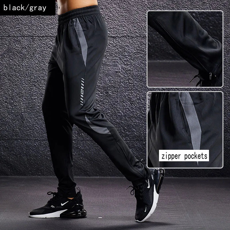 Men’s Sports Trousers – Running & Training Pants with Zipped Pockets