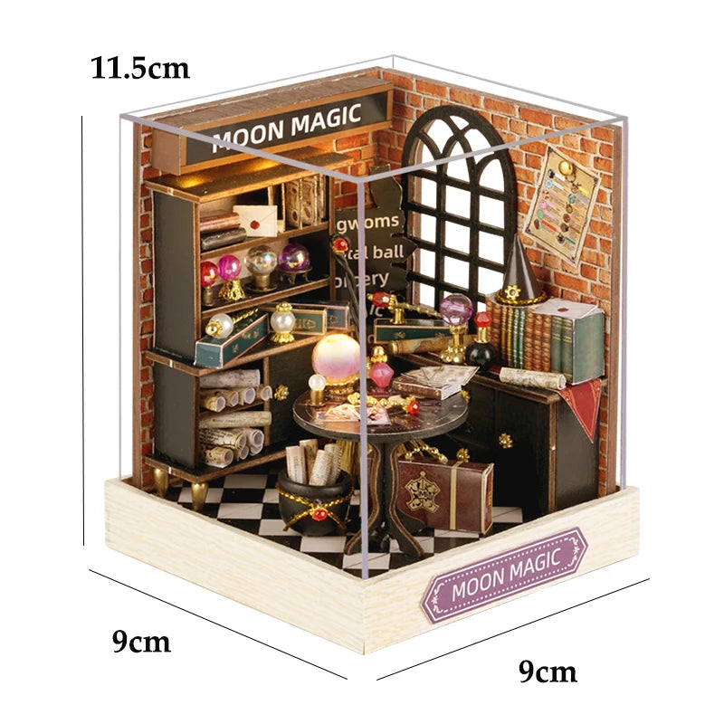 Build-Your-Own Mini Home – Wooden Craft Dollhouse for Decoration & Play