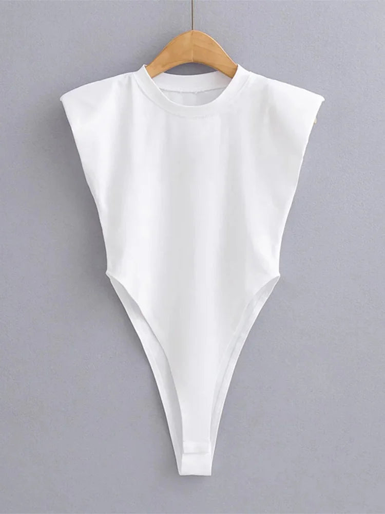 Elegant One-Piece Bodysuit – Black or White Slim Fit Body Suit