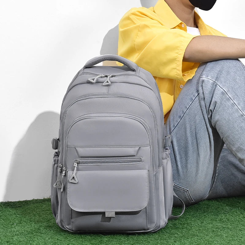 Multi-Layer Waterproof Backpack – Stylish & Large-Capacity for Students and Travel