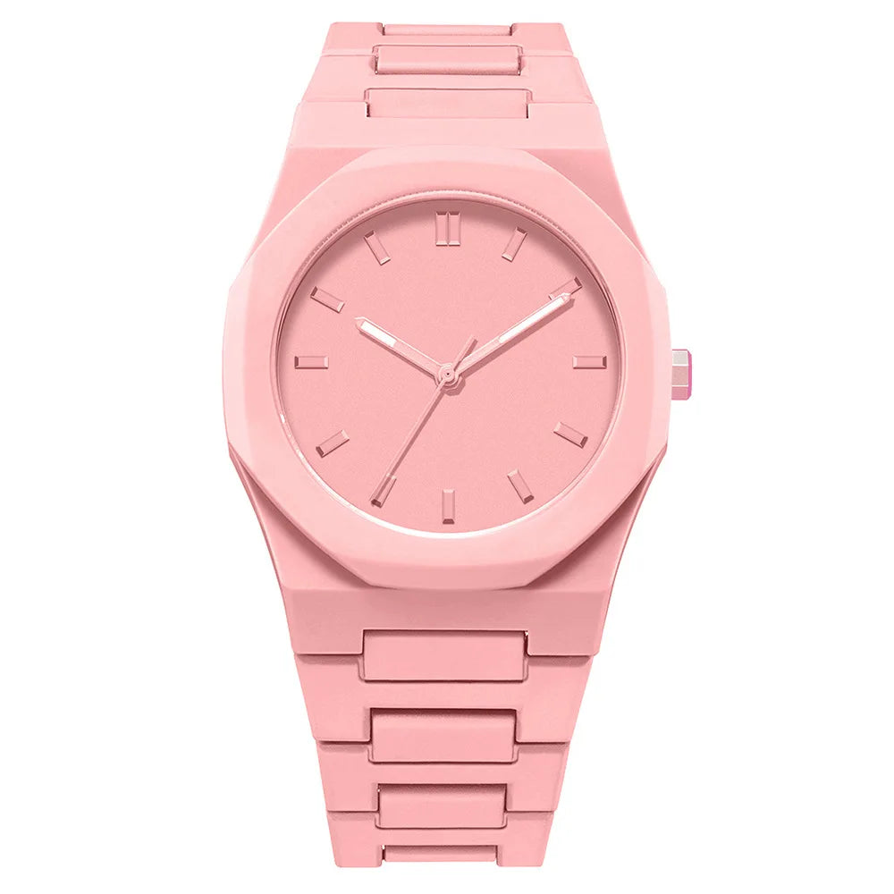 Men’s Sporty Business Watch – Simple Design with Plastic Strap & Water Resistance