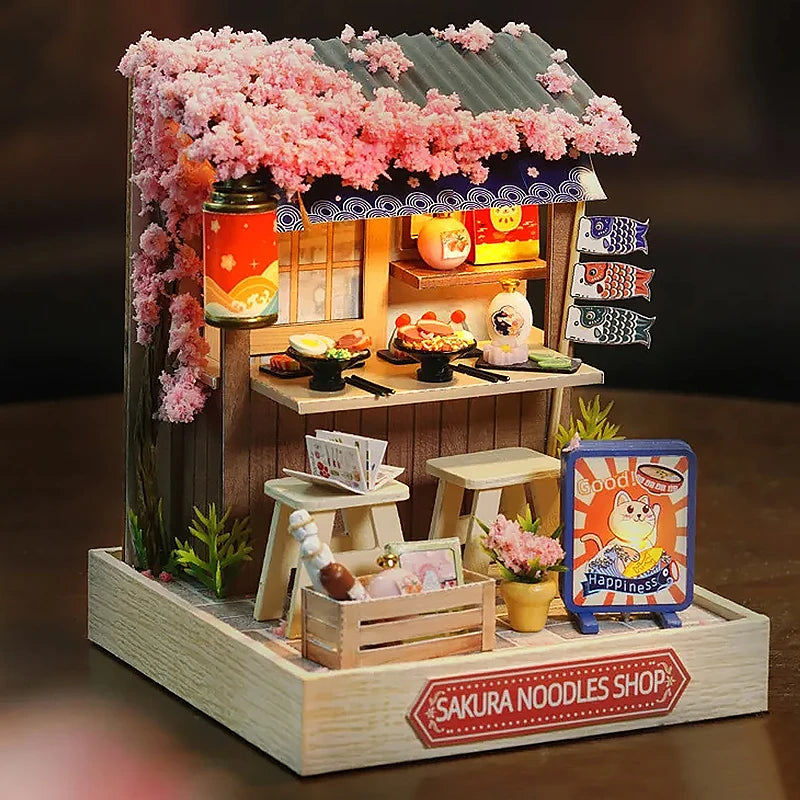 Build-Your-Own Mini Home – Wooden Craft Dollhouse for Decoration & Play