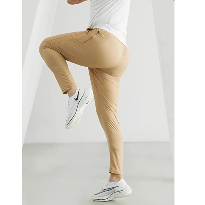Elastic Gym Sweatpants for Men – Breathable Fitness & Workout Tracksuit Bottoms