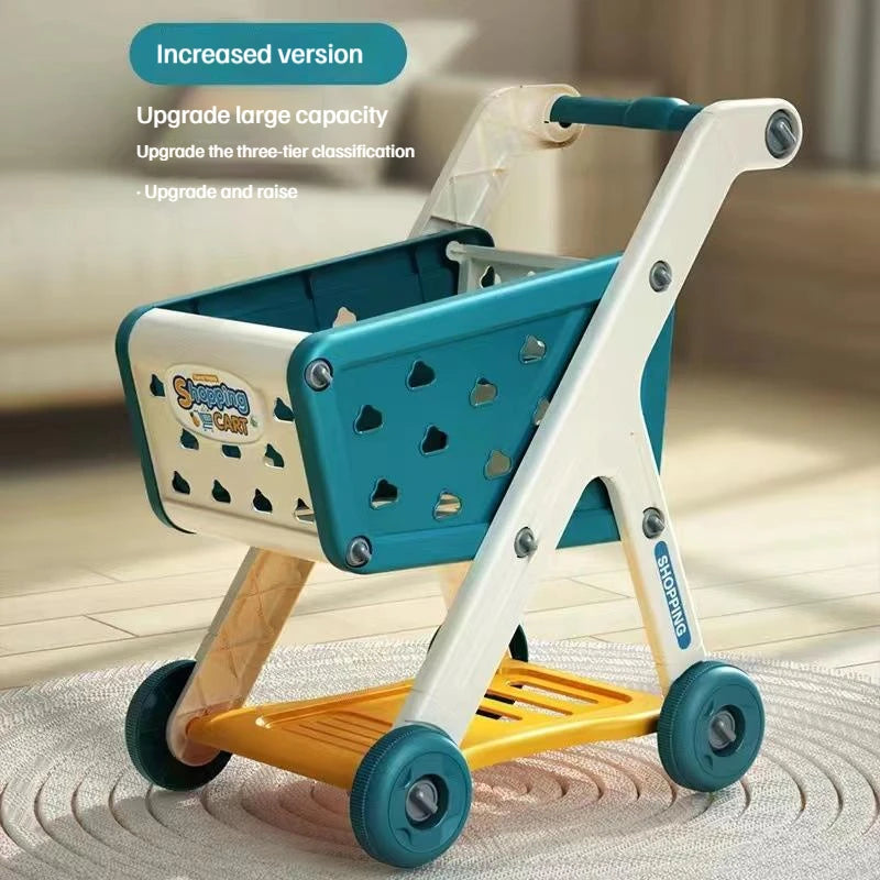 Toddler Role Play Shopping Cart – Educational Toy for Boys & Girls
