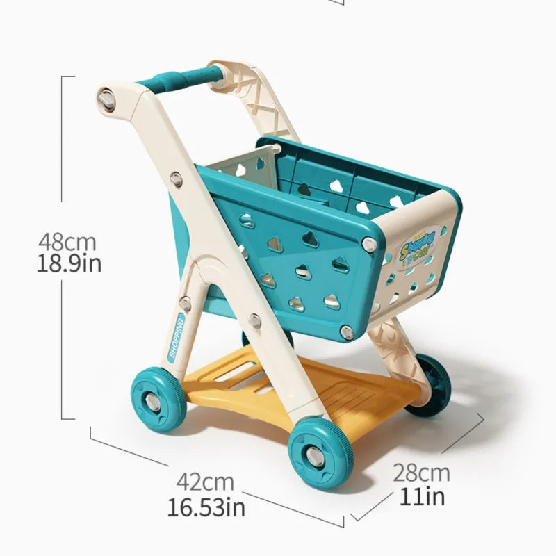 Toddler Role Play Shopping Cart – Educational Toy for Boys & Girls