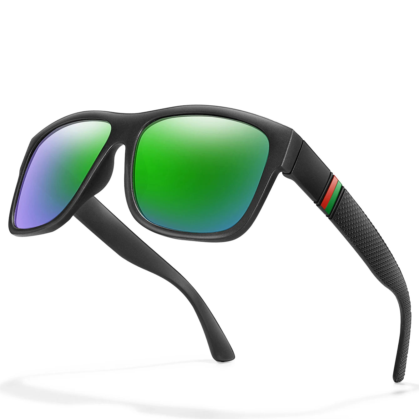Men’s Classic Polarised Square Sunglasses – UV400 for Fishing, Driving & Sports