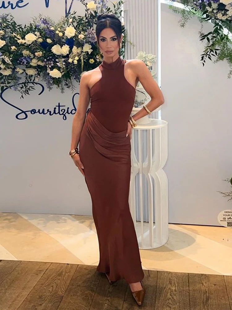 Elegant Black Sleeveless Maxi Dress – Julissa Mo Party & Evening Dress