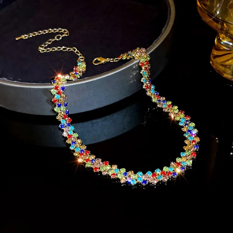 Shiny Full Rhinestone Choker