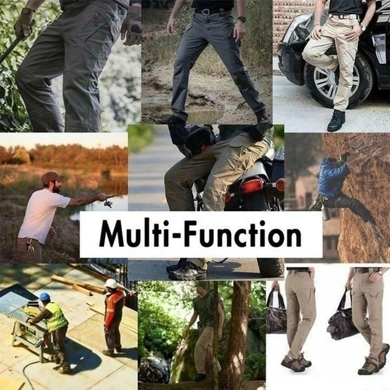 Men’s Tactical Cargo Trousers – Camouflage Hiking & Outdoor Multi-Pocket Pants