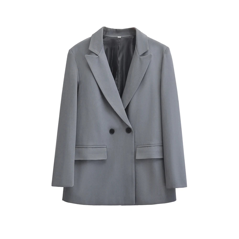 Fashionable Women’s Office Blazer – Long Sleeve Outerwear Top