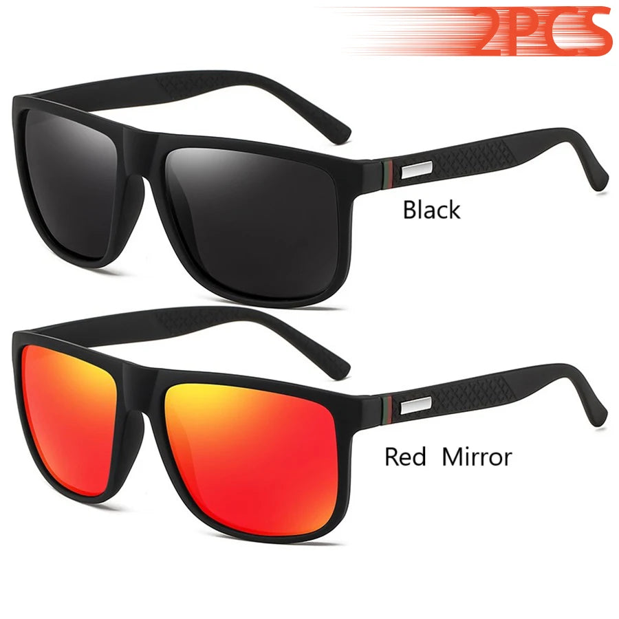 Vintage Square Sunglasses – UV400 Luxury Eyewear for Men & Women