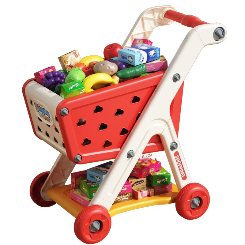 Toddler Role Play Shopping Cart – Educational Toy for Boys & Girls