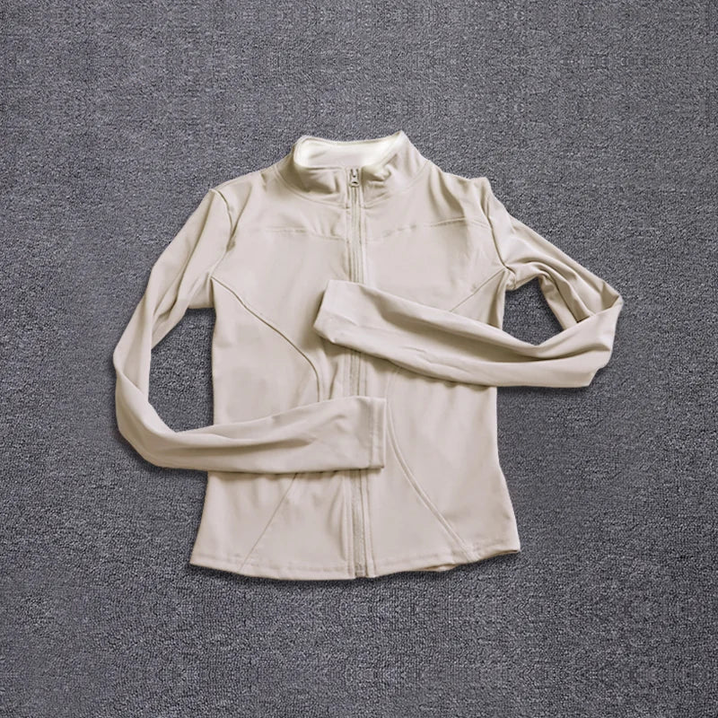 Women’s Long Sleeve Sports Jacket – Gym & Yoga Training Wear