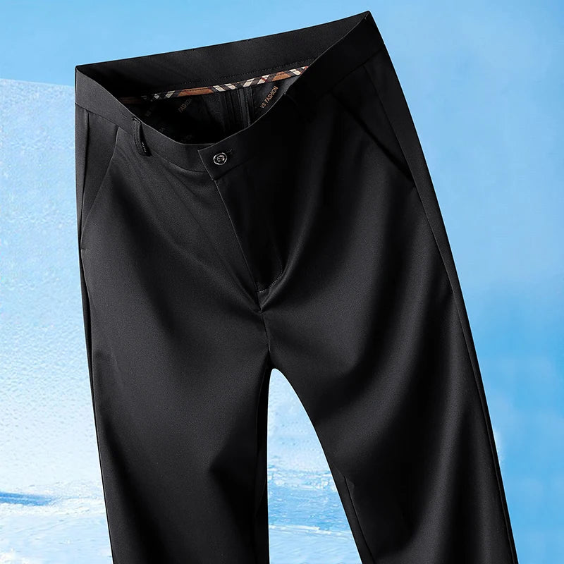 Breathable Casual Men’s Pants – No-Iron Comfort Trousers for Everyday Wear