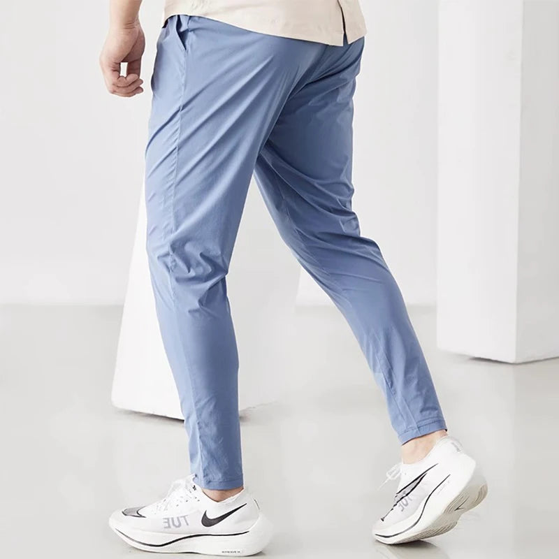 Elastic Gym Sweatpants for Men – Breathable Fitness & Workout Tracksuit Bottoms