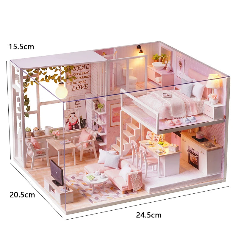 Miniature Dreams – 3D Wooden DIY Dollhouse Kit