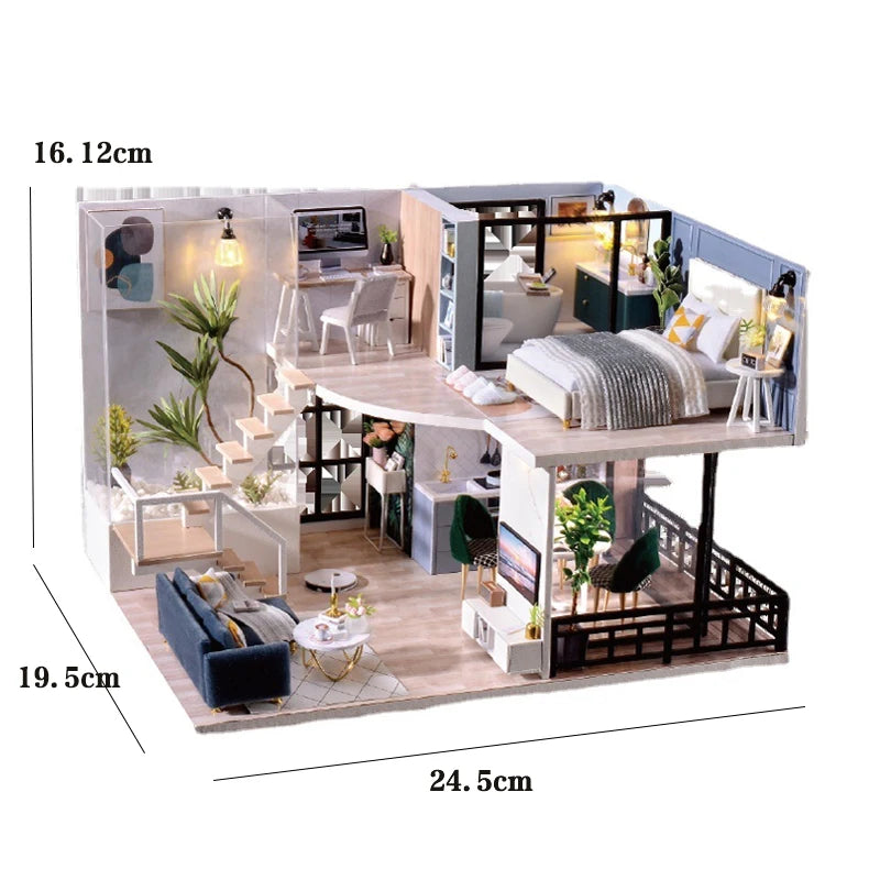 Miniature Dreams – 3D Wooden DIY Dollhouse Kit