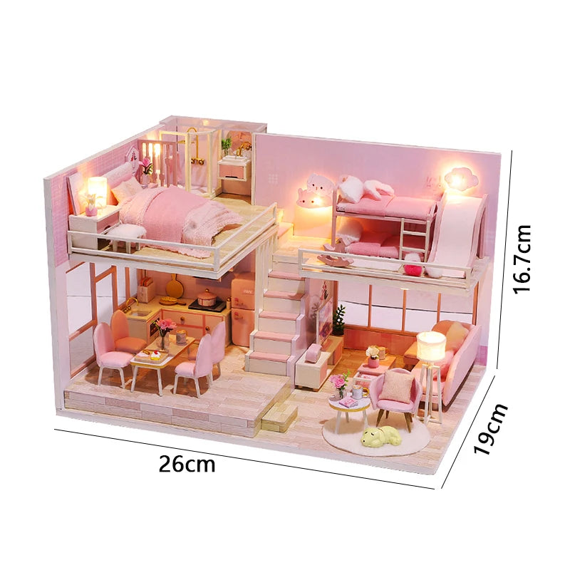 Miniature Dreams – 3D Wooden DIY Dollhouse Kit