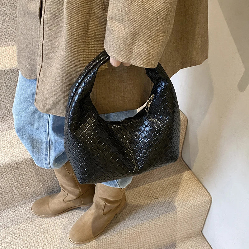 Fashion Top-Handle PU Leather Bag – Small Daily Hobo Style for Women