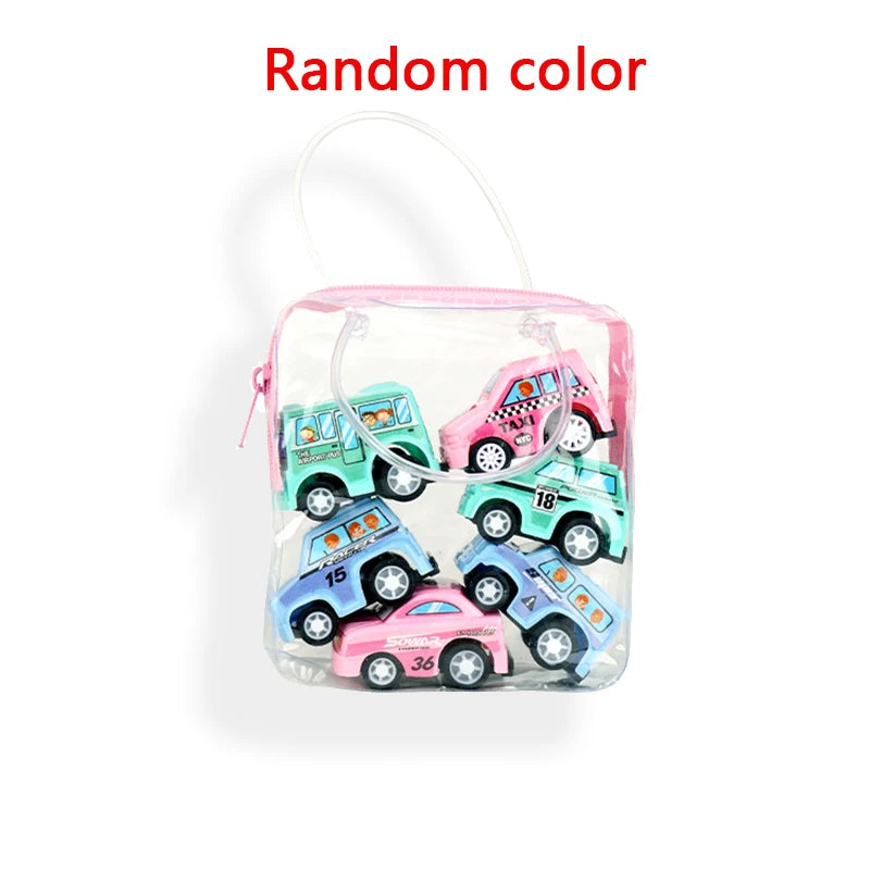 Tiny Wheels Construction Fleet – 4/6 Pack Inertial Cars for Kids