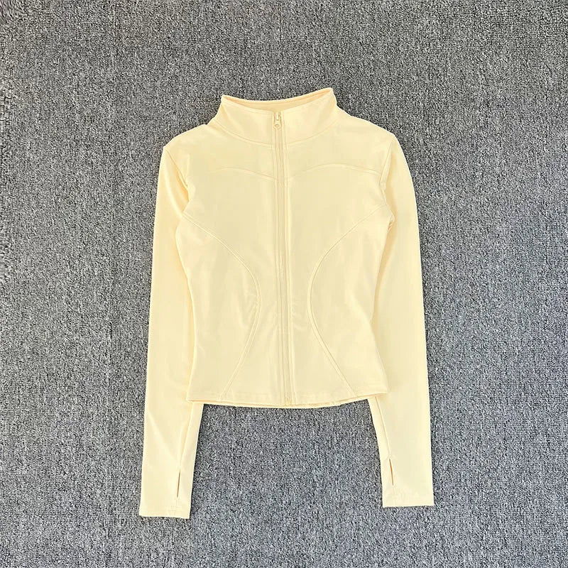 Women’s Long Sleeve Sports Jacket – Gym & Yoga Training Wear