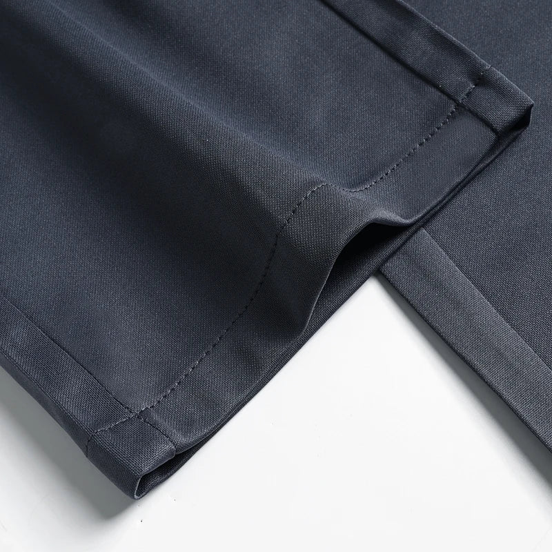 Men’s Summer Stretch Trousers – Lightweight Straight-Leg Casual Pants