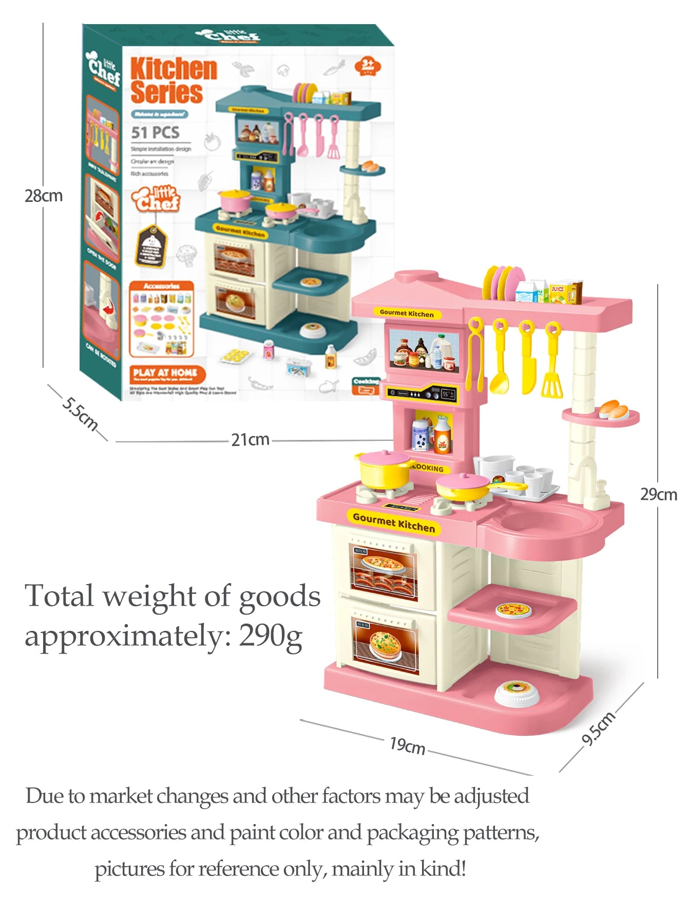 Mini Kitchen Playset – Pots, Pans & Food Toys for Creative Play