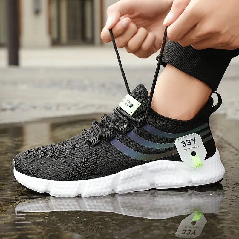Men’s Breathable Mesh Running Trainers
