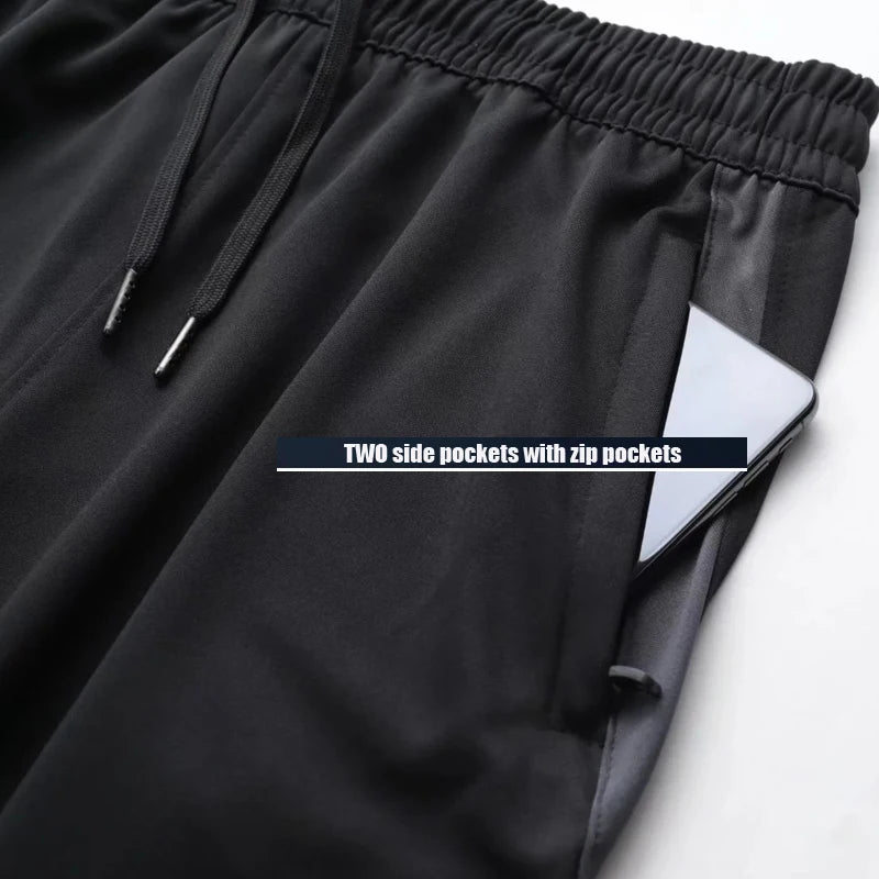 Men’s Sports Trousers – Running & Training Pants with Zipped Pockets