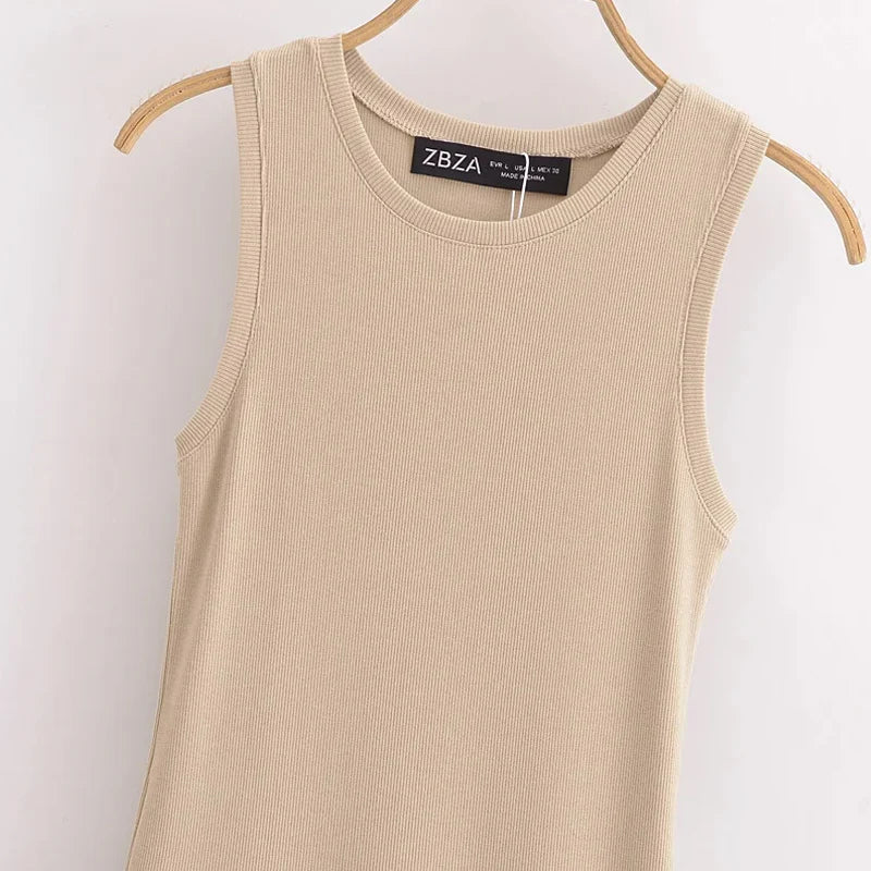 Women’s Vintage Black Maxi Dress – Fashion Casual Sleeveless Khaki & Party Dress