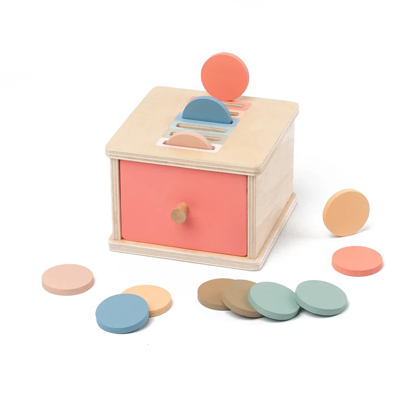 Montessori Wooden Shape Sorting Box – Fun & Educational Toy for Toddlers