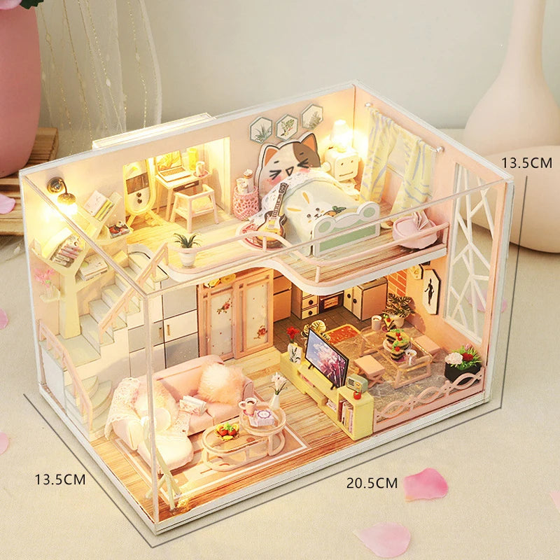 Miniature Dreams – 3D Wooden DIY Dollhouse Kit
