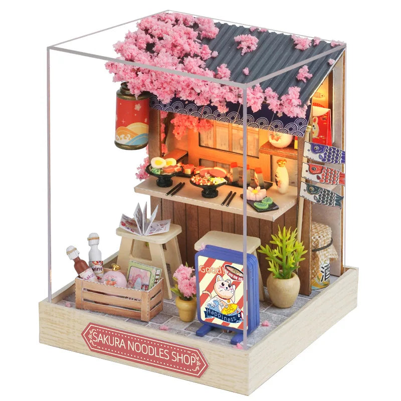 Build-Your-Own Mini Home – Wooden Craft Dollhouse for Decoration & Play