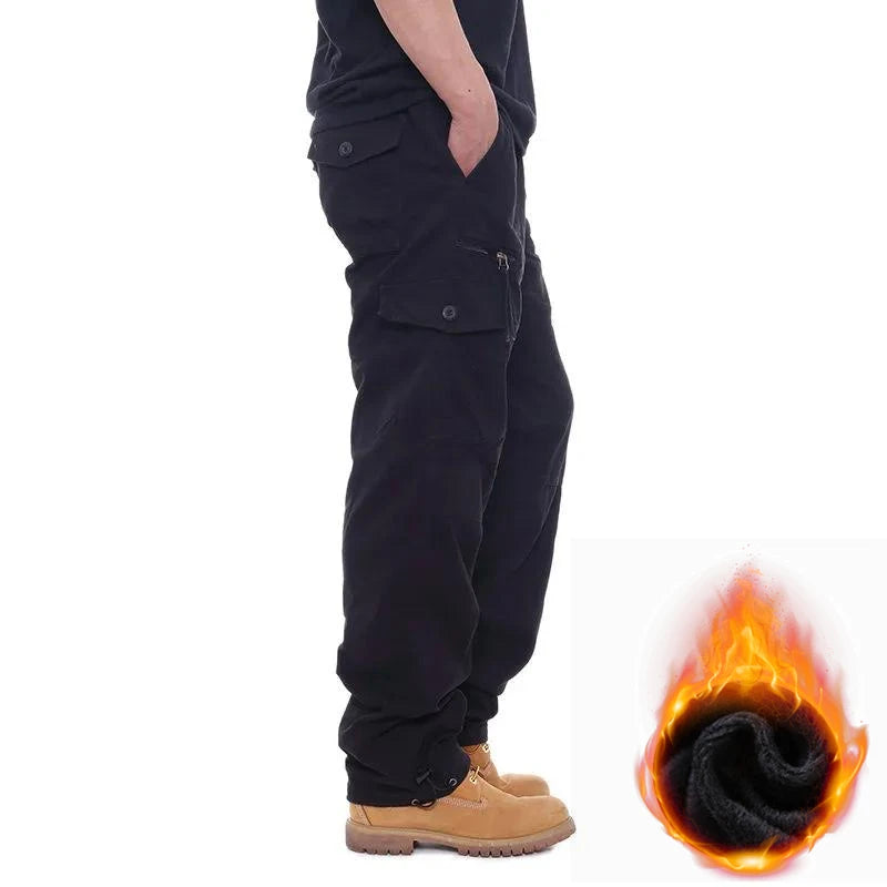 Men’s Thermal Cargo Pants – Stay Warm, Move Freely This Winter!