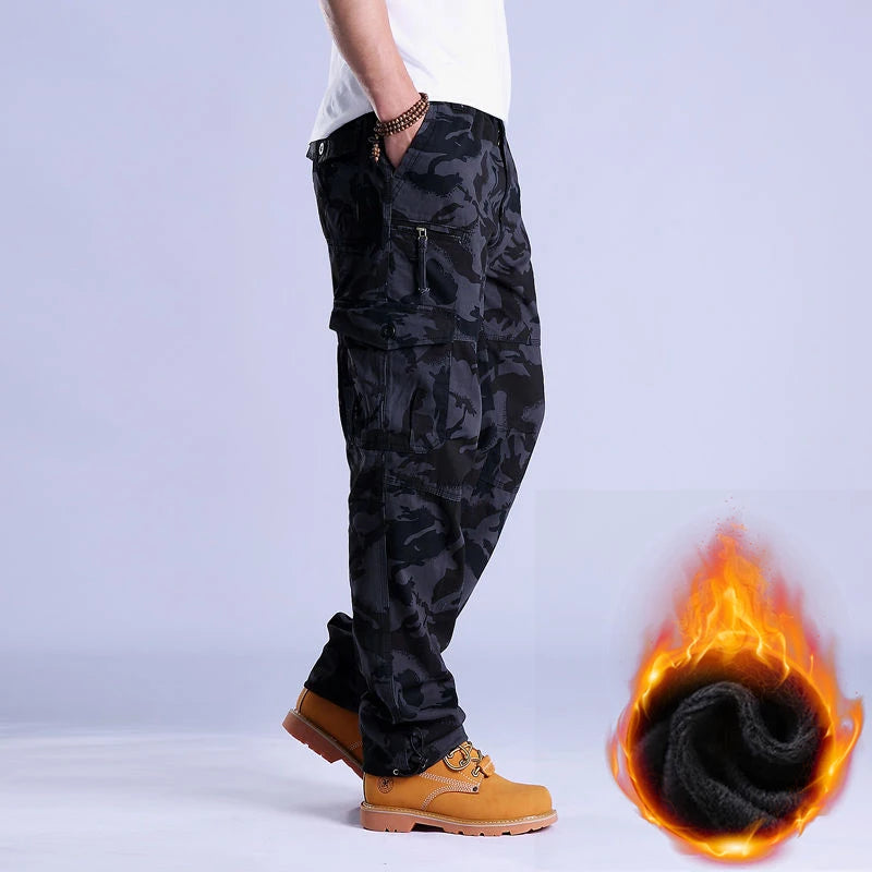 Men’s Thermal Cargo Pants – Stay Warm, Move Freely This Winter!