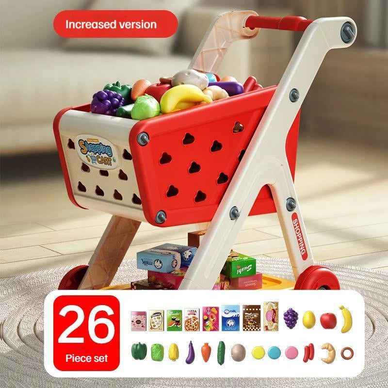 Toddler Role Play Shopping Cart – Educational Toy for Boys & Girls