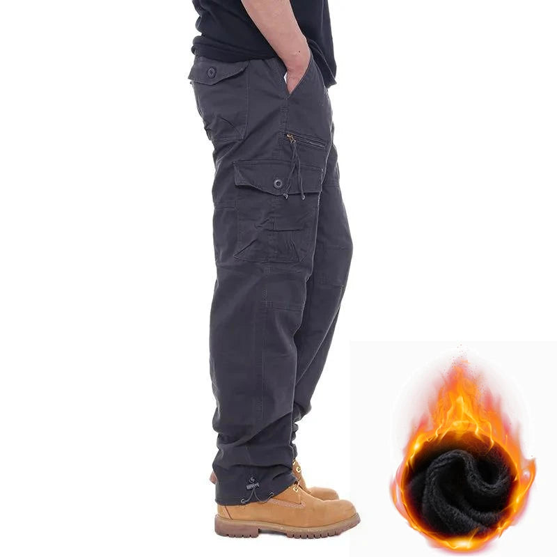 Men’s Thermal Cargo Pants – Stay Warm, Move Freely This Winter!