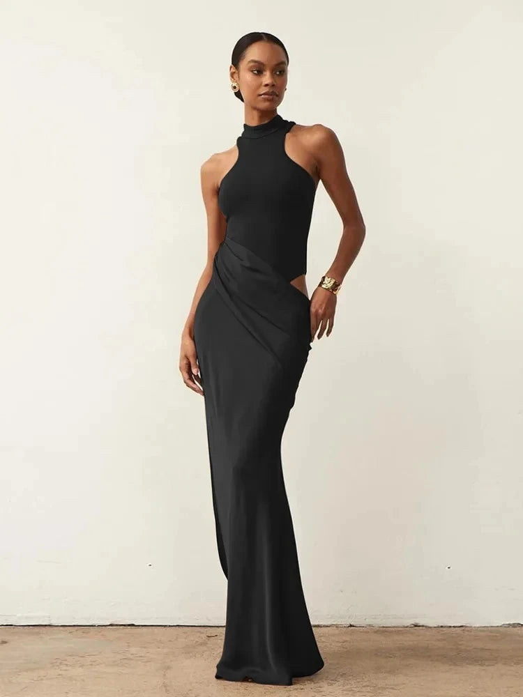 Elegant Black Sleeveless Maxi Dress – Julissa Mo Party & Evening Dress
