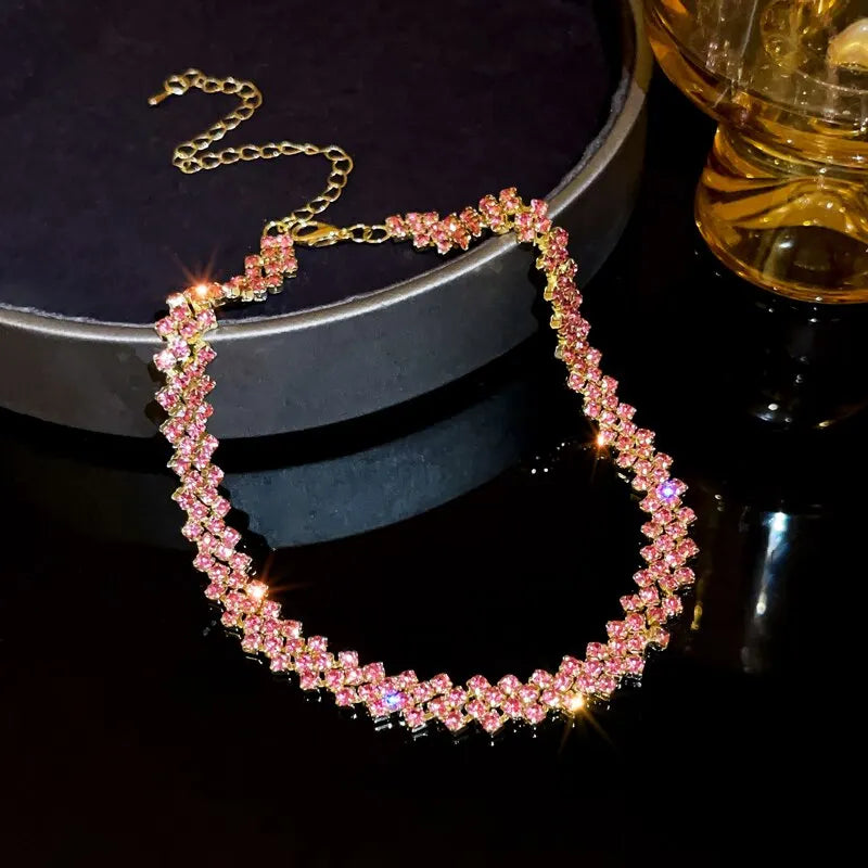 Shiny Full Rhinestone Choker