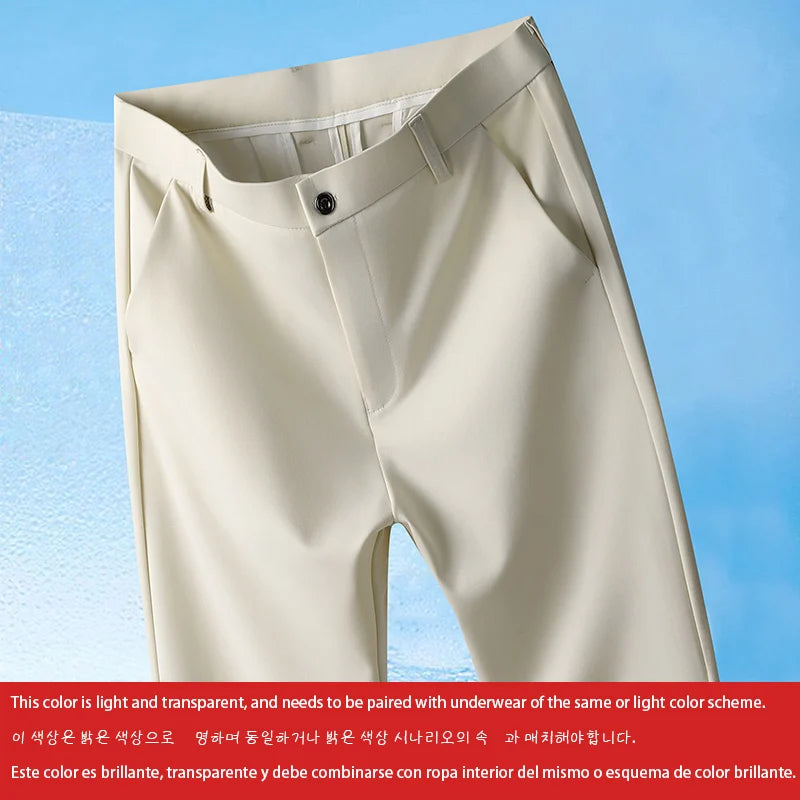 Breathable Casual Men’s Pants – No-Iron Comfort Trousers for Everyday Wear