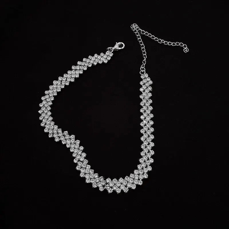 Shiny Full Rhinestone Choker