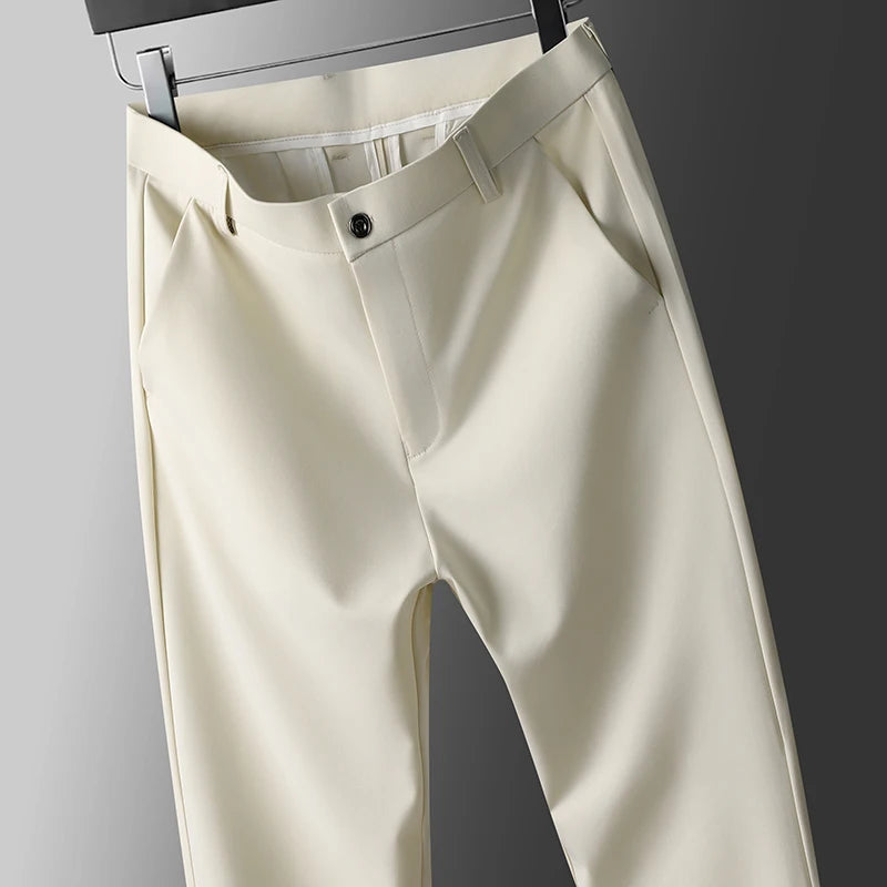 Breathable Casual Men’s Pants – No-Iron Comfort Trousers for Everyday Wear