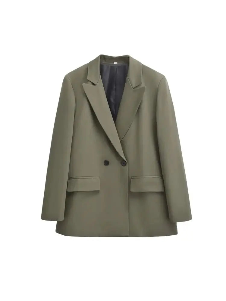 Fashionable Women’s Office Blazer – Long Sleeve Outerwear Top