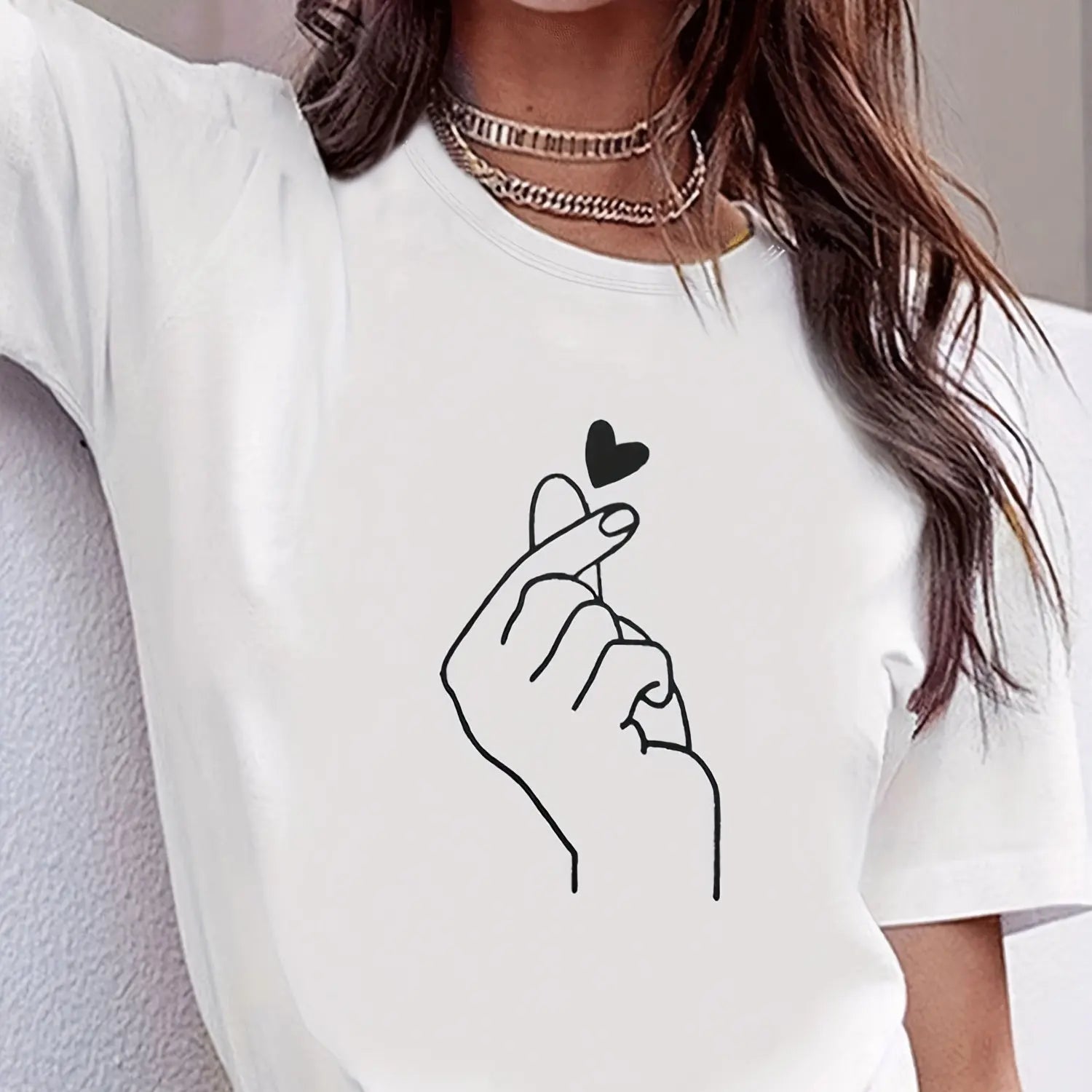 Women’s Casual Crew Neck T-Shirt – Everyday Short Sleeve Top