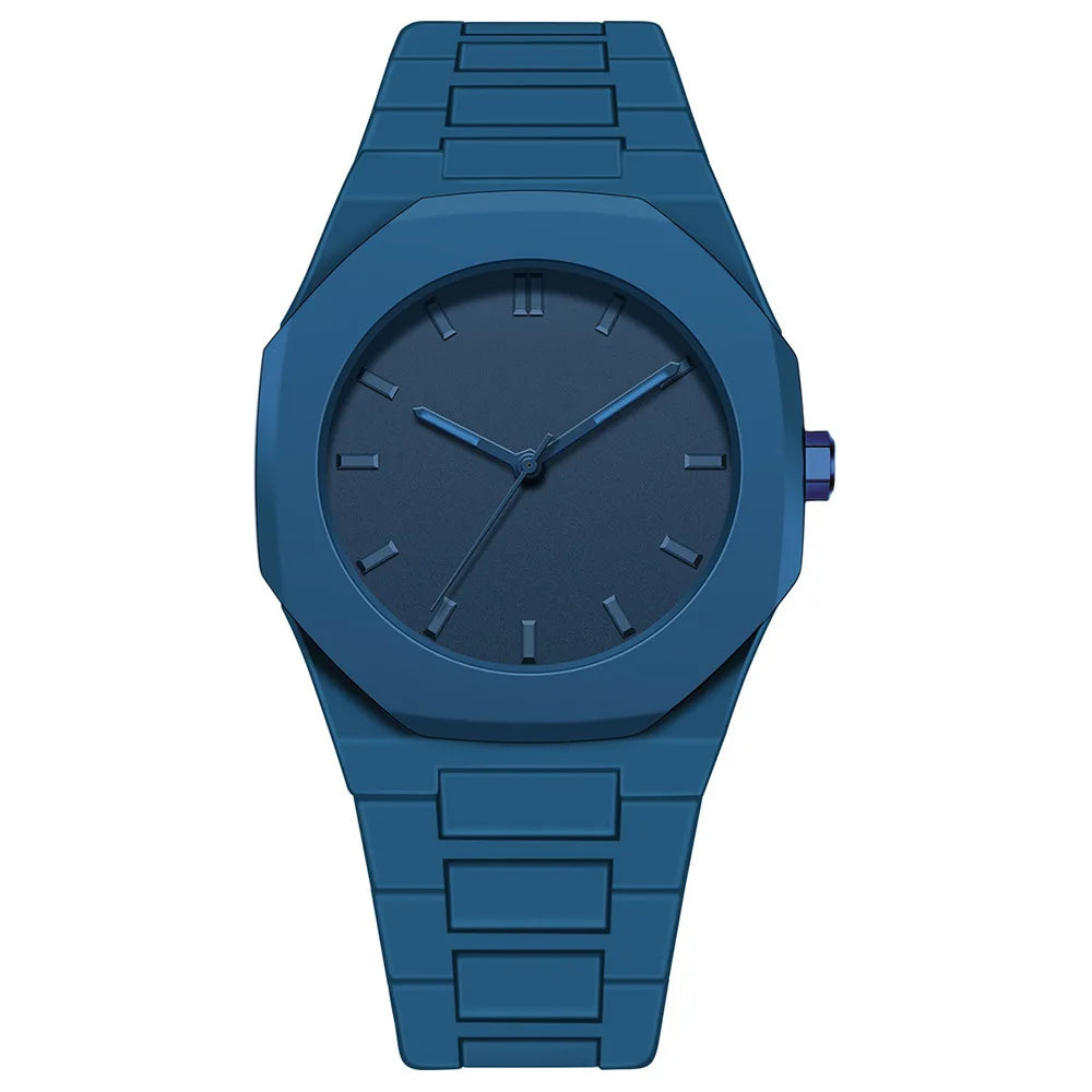 Men’s Sporty Business Watch – Simple Design with Plastic Strap & Water Resistance