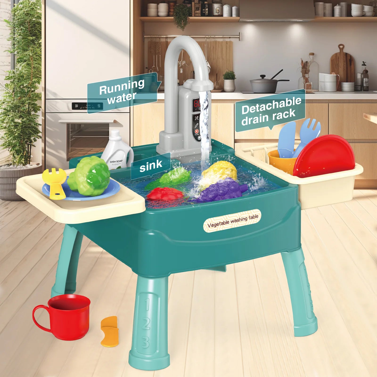 Mini Wash-Up Station with Running Water