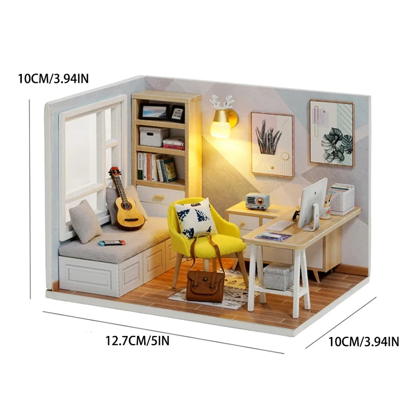 Miniature Dreams – 3D Wooden DIY Dollhouse Kit