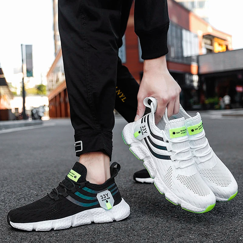 Men’s Breathable Mesh Running Trainers